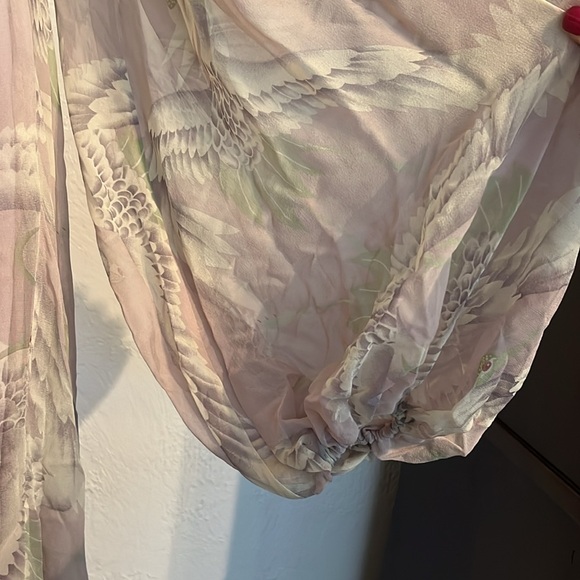 NWT Marchesa Notte Vintage Empire Waist floral cocktail dress w/Rhinestones Sz 8 - Picture 8 of 13